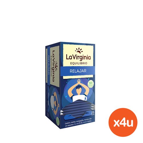 Combo Té La Virginia Relajar x 25 un x 4 un