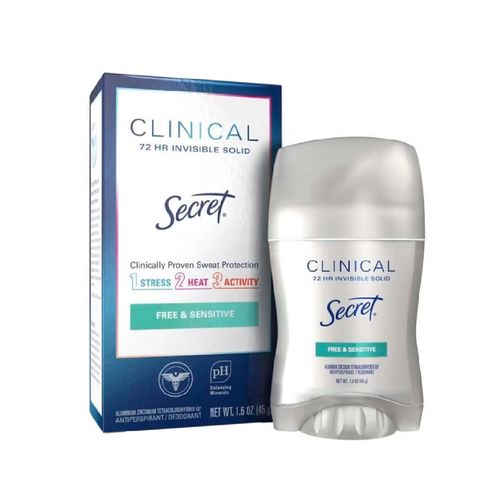 Desodorante Secret Free & Sensitive x 45 g