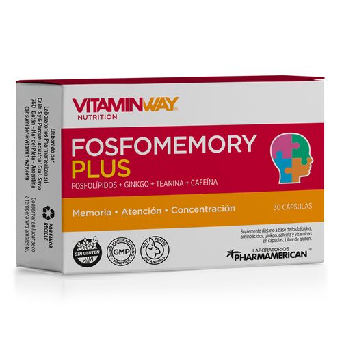 Sumplemento Dietario Vitamin Way Fosfomemory Plus x 30 caps