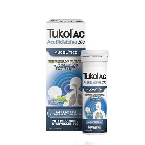 Tukol Ac 200 mg  x 20 Comp Efervescentes