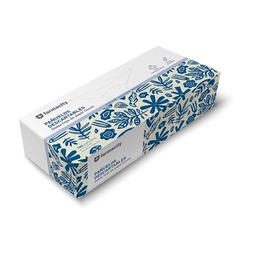 Pañuelos Descartables Farmacity Box x 100 un