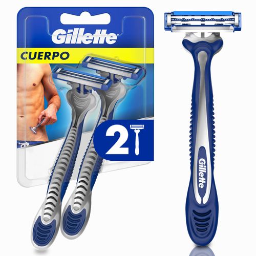 Máquina de Afeitar Gillette Cuerpo para el Afeitado Corporal x 2 un