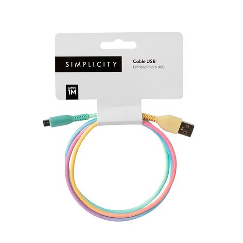 Cable Rainbow 1M Android Simplicity Tech Ola12