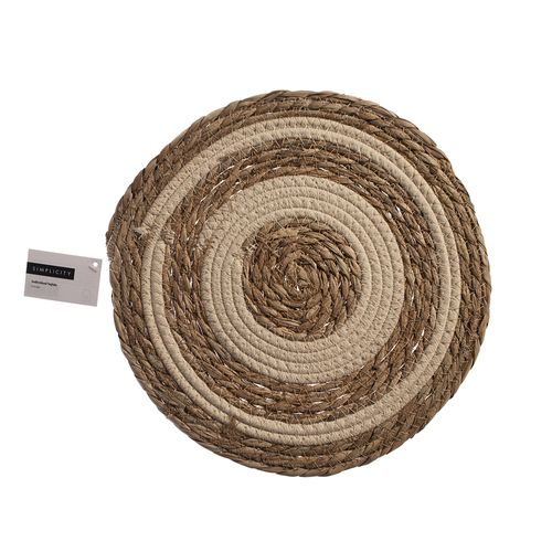 Individual Tejido Circular Crudo Boho Simplicity Deco Ola2
