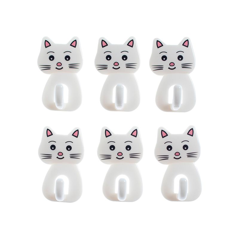 ganchos-de-plastico-gatito-x-6-simplicity-home-ola6