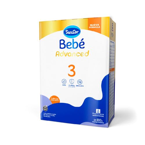 Fórmula Sancor Bebé Advanced 3 Estuche x 800 g