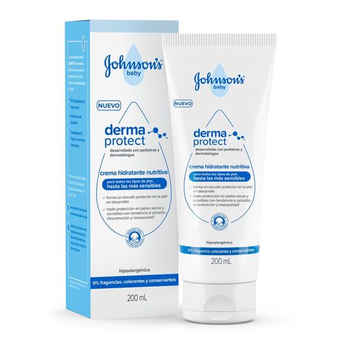 Crema Hidratante Nutritiva Johnson's Baby Derma Protect x 200 ml