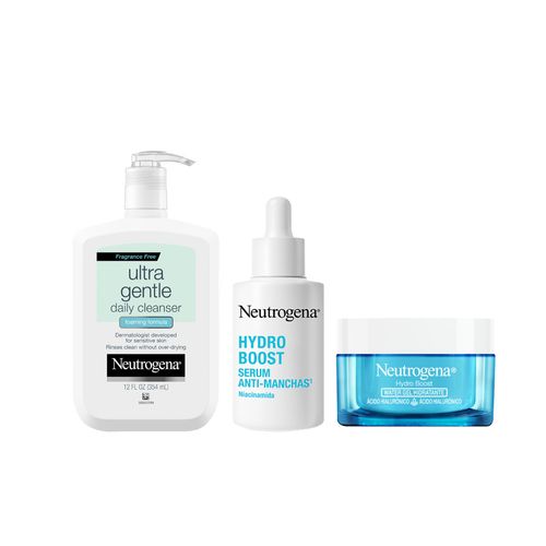 Hidratación Total Neutrogena: Gel de Limpieza + Sérum + Crema
