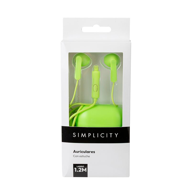 auriculares-con-estuche-verde-liso-simplicity-tech-ola12