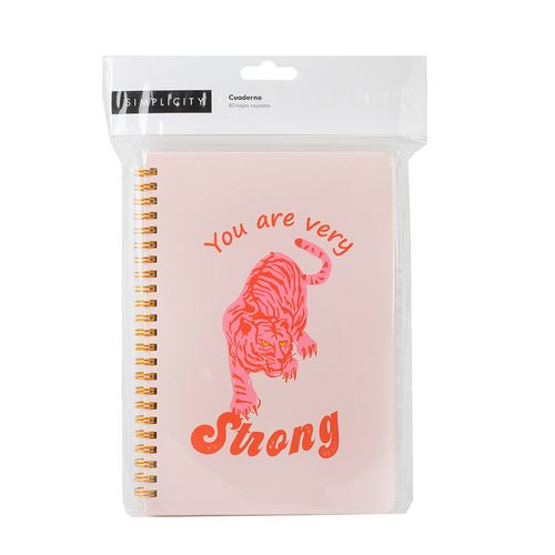 Cuaderno Anillado Simplicity  Mediano Cherry