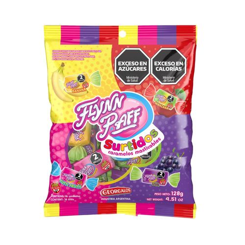 Caramelos Flynn Paff Bolsa Surtida x 128 g