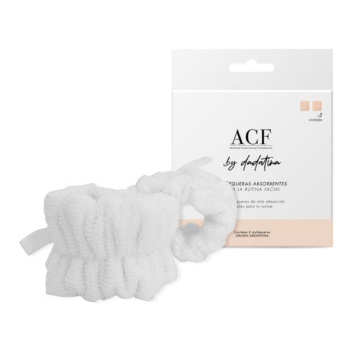 Muñequeras para Rutina Facial Acf by Dadatina x 2 un