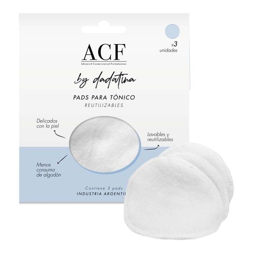 Pads Reutilizables para Exfoliante Acf by Dadatina x 3 un