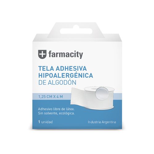 Tela Adhesiva Farmacity Oxizinc A x 1,25 x 4 m