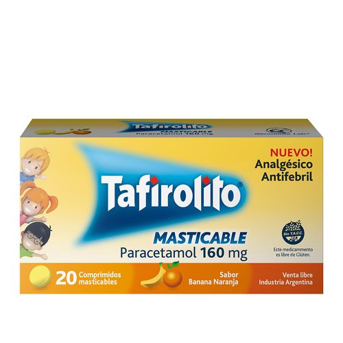 Tafirolito Paracetamol Mascticable 160 mg x 20 Comp