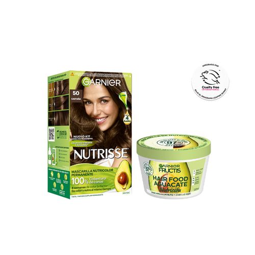 Kit Nutrisse Tono 50 +  Garnier Fructis Hair Food Palta Mascarilla