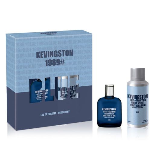 Set Edt Kevingston 1989 Blue 50 ml + Desodorante 160 ml