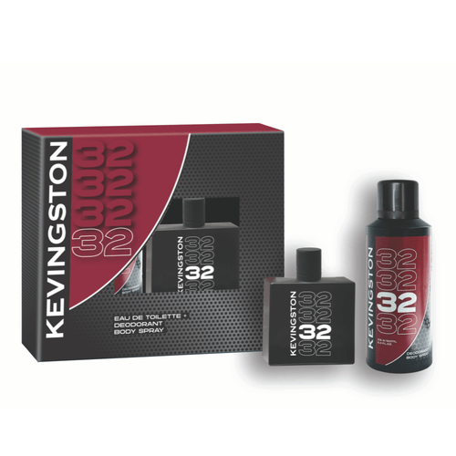 Set Edt Kevingston Rojo 32 50 ml + Desodorante 160 ml