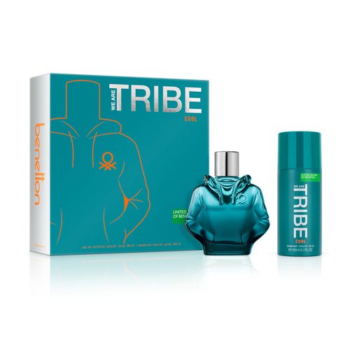 Set Edt Benetton Tribe Cool 90 ml + Desodorante 150 ml