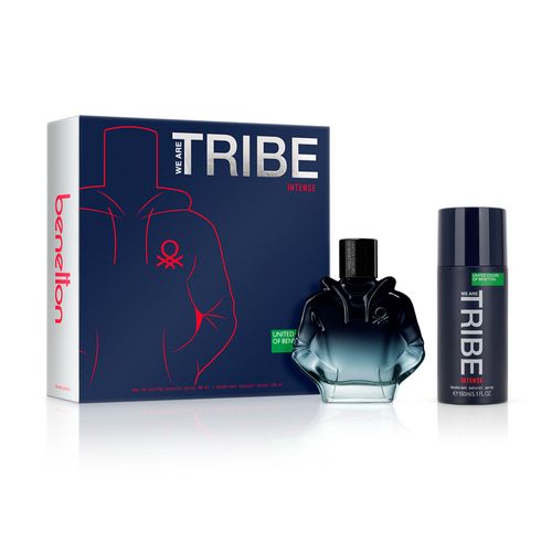 Set Edp Benetton Tribe Intense 90 ml + Desodorante 150 ml