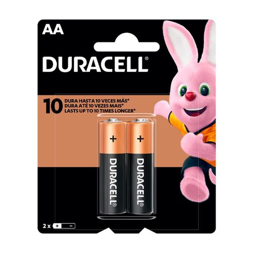 Pilas Alcalinas Duracell AA Blister x 2 un