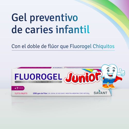 Gel Dental Fluorogel Junior Tutti Frutti x 60 ml