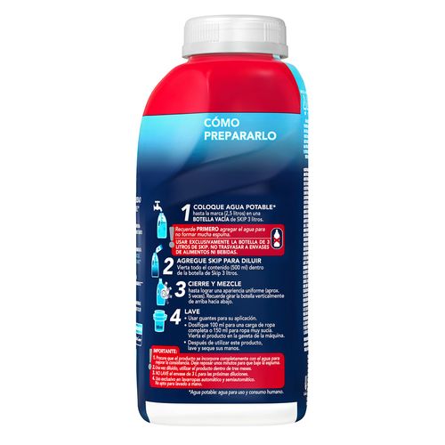 Jabón Líquido Skip Power Oxi Concentrado Diluible x 500 ml