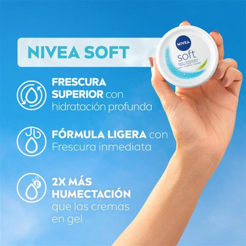 Crema Hidratante Intensiva Nivea Soft para Todo Tipo de Piel x 200 ml