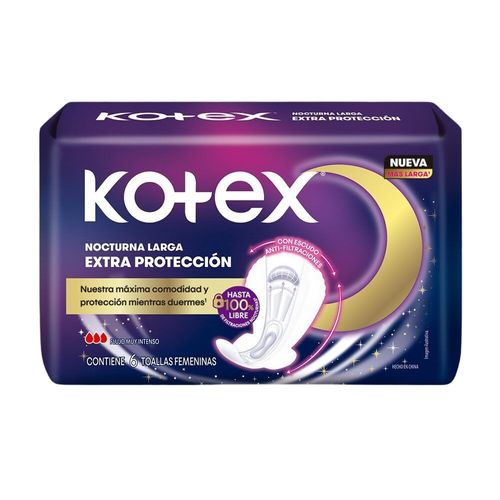 Toalla Nocturna Kotex 3D x 6 un