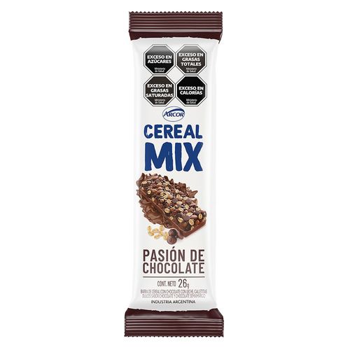 Barrita Cereal Mix Pasión de Chocolate x 26 g