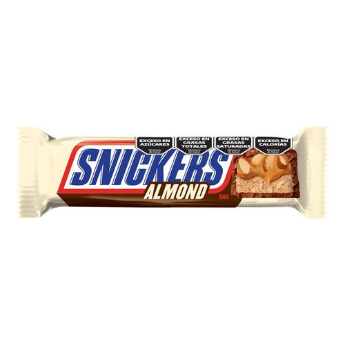 Barra de Chocolate Snickers Almendras x 49,9 g