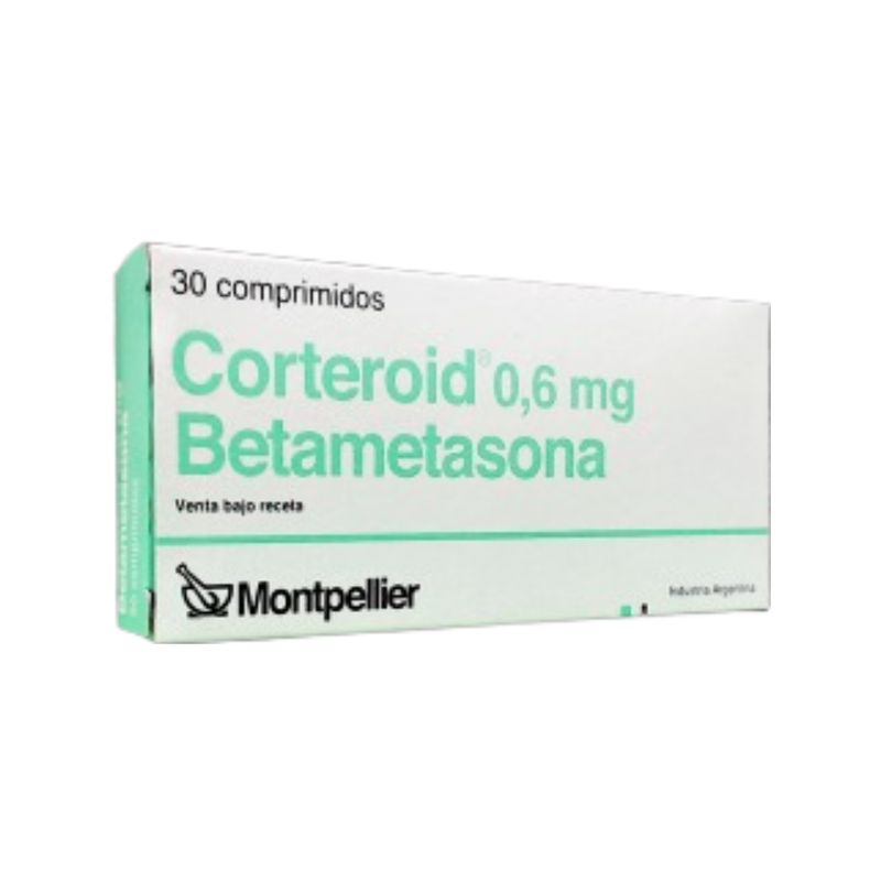 Corteroid 0.6 mg Betametasona x 30 Comp - Farmacity