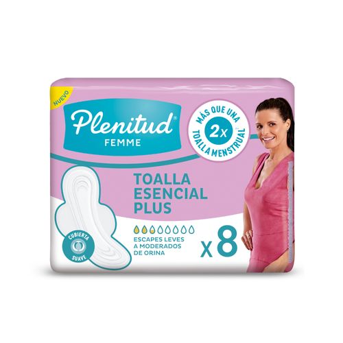 Toalla Plenitud Femme Esencial Plus x 8 un