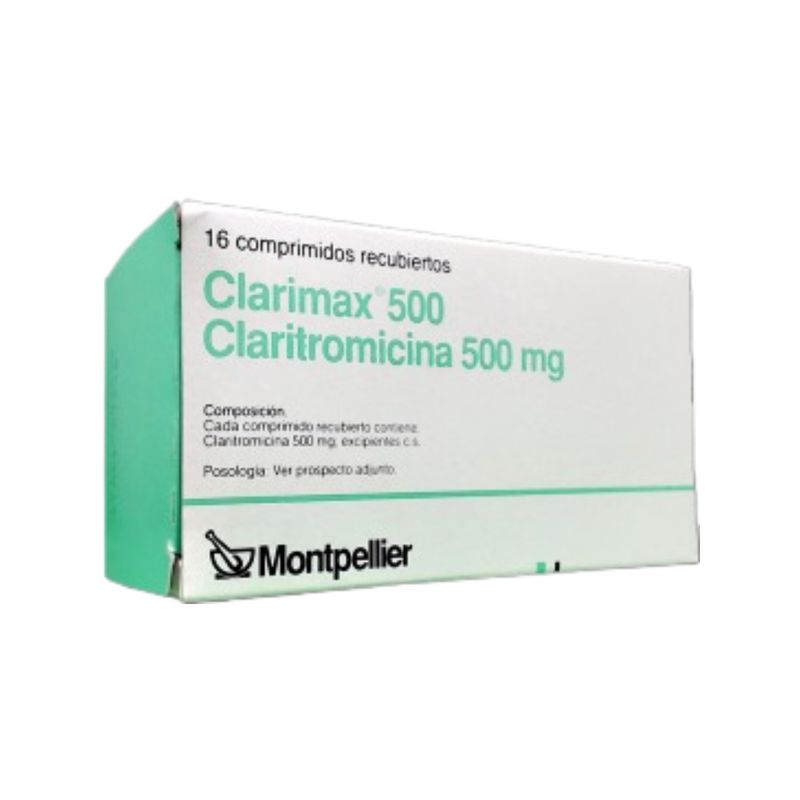Clarimax 500 mg Claritromicina x 16 Comp. Recubiertos - Farmacity