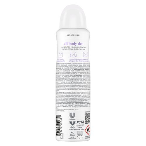Desodorante en Aerosol Dove All Body Lavender & Camomile x 150 ml