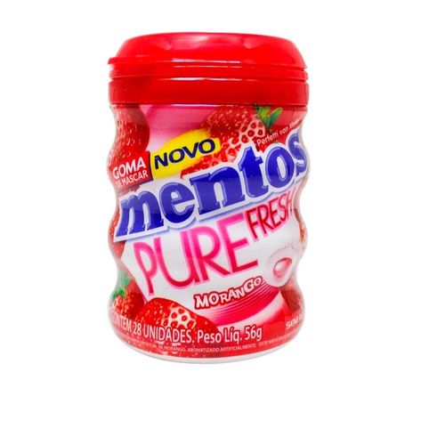 Chicles Mento Pure Fresh Frutilla x 28 un