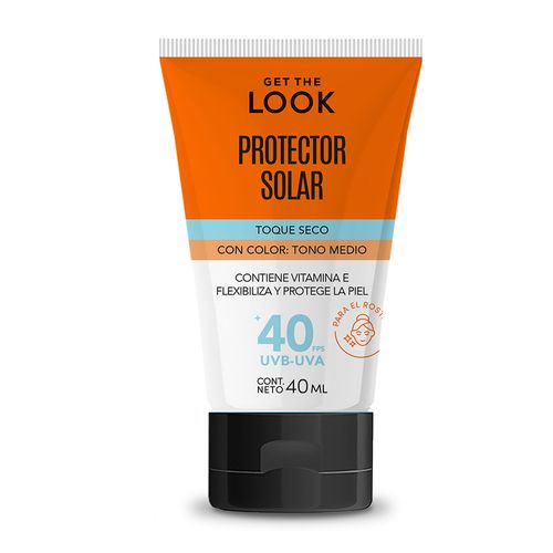 Protector Solar Facial Get The Look Tono Medio Fps 40 x 40 ml