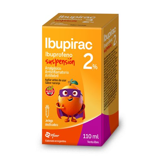 Ibupirac Ibuprofeno Suspensión Jeringa 2% x 110 ml