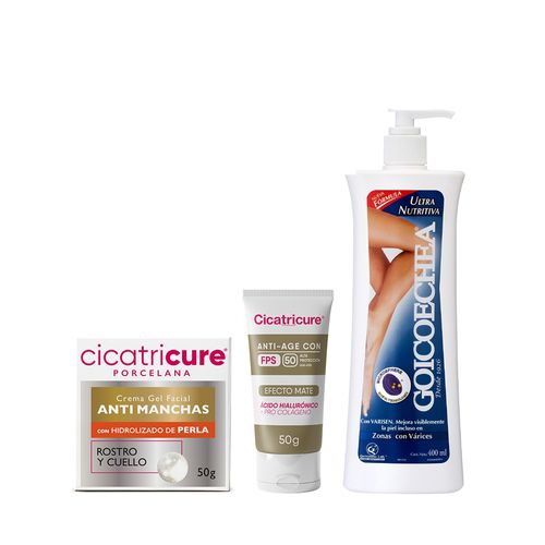 Kit Cuidado de la Piel Crema Facial + Gel Facial + Crema Corporal