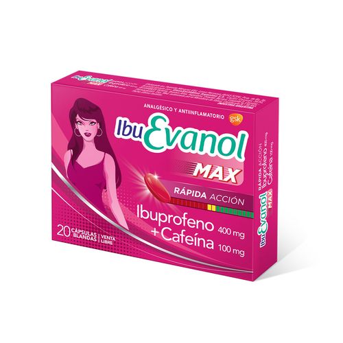 Ibuevanol Max Rápida Acción x 20 Cáps