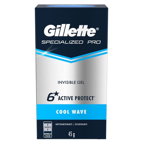 Desodorante Antitranspirante Gillette Specialized Pro Cool Wave x 45 g