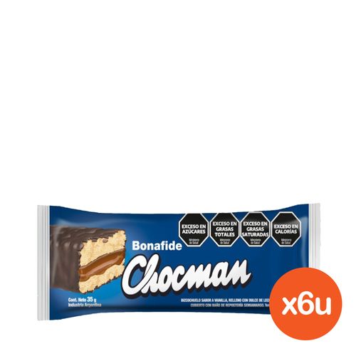 Combo Bizcochuelo Chocman x 35 g x 6 un