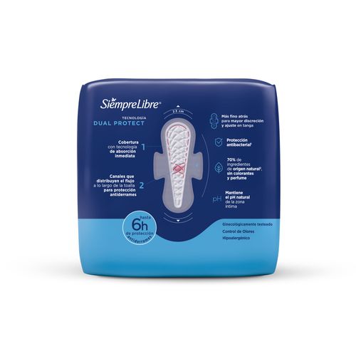 Toallas Femeninas Siempre Libre Tanga Suave con Alas x 8 un