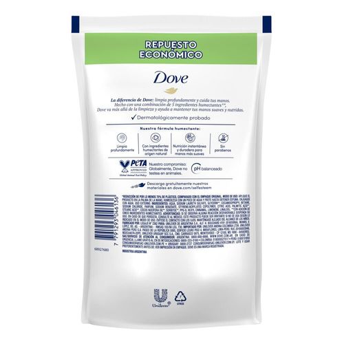 Jabón Líquido para Manos Dove Nutrición Profunda Refill x 220 ml