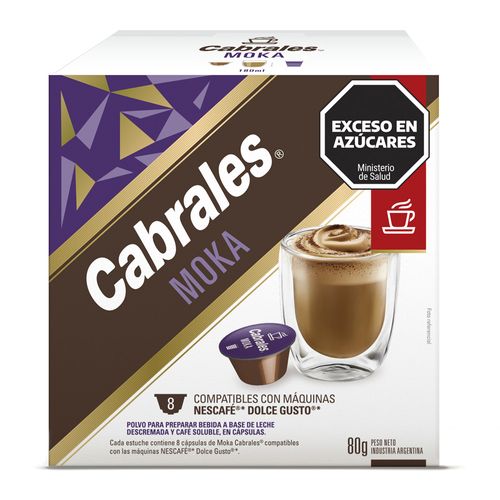 Café en Cápsulas Cabrales Moka x 8 un