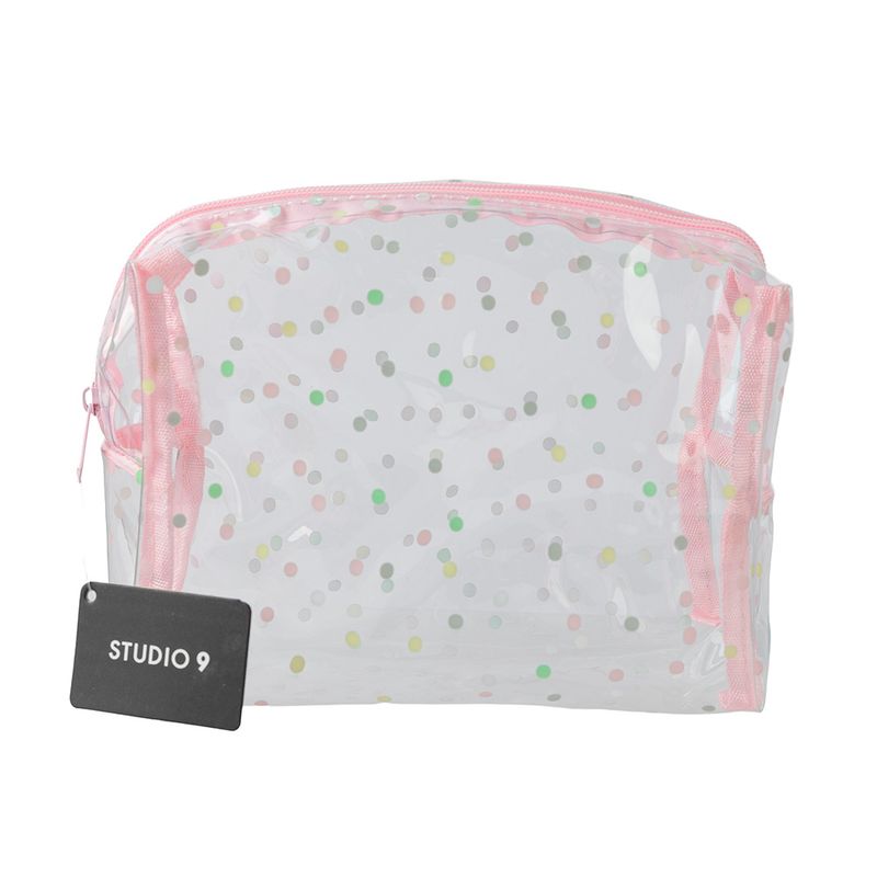 portacosmeticos-studio-9-transparente-con-puntitos