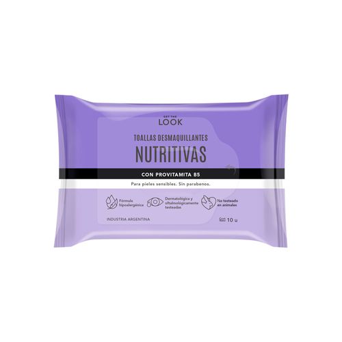 Toallitas Desmaquillantes Get The Look Nutritiva x 10 un