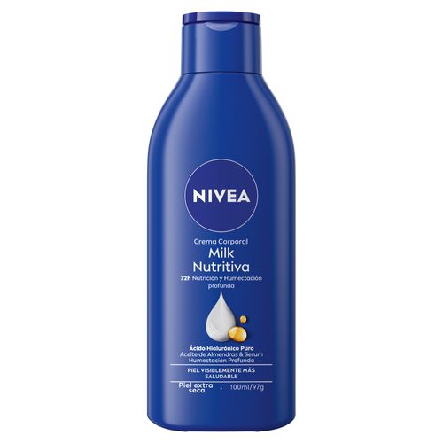 Crema Corporal Hidratante Nivea Milk Nutritiva 5 en 1 para Piel Extra Seca x 125 ml