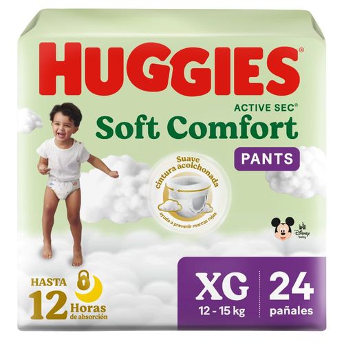 Pañales Pants Huggies Soft Comfort Xg x 24 un