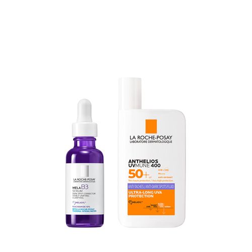 Combo La Roche-Posay Sérum Mela B3 Antimanchas Niacinamida + Protector Solar Anthelios UV 400 Anti Manchas Spf 50 +